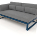 3D Modell Modulsofa, Abschnitt 1 links, hohe Rückenlehne (Graublau) - Vorschau