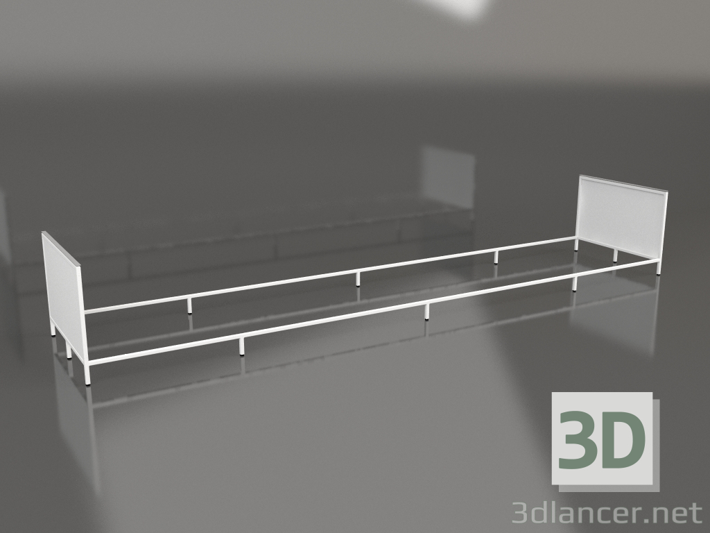 3D Modell Island V1 auf 120 Rahmen 8 (weiß) - Vorschau