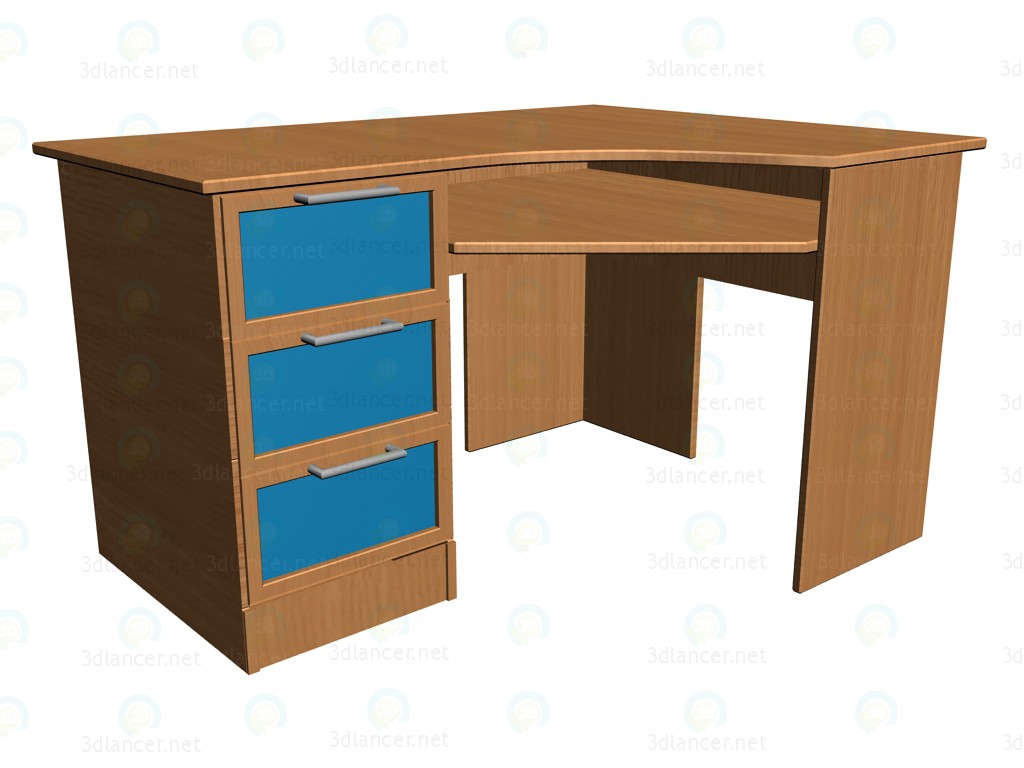 modèle 3D Bureau de coin K714-l - preview