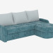 3d model Corner sofa bed for three persons - preview