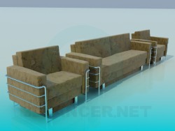 Sofa with armchair
