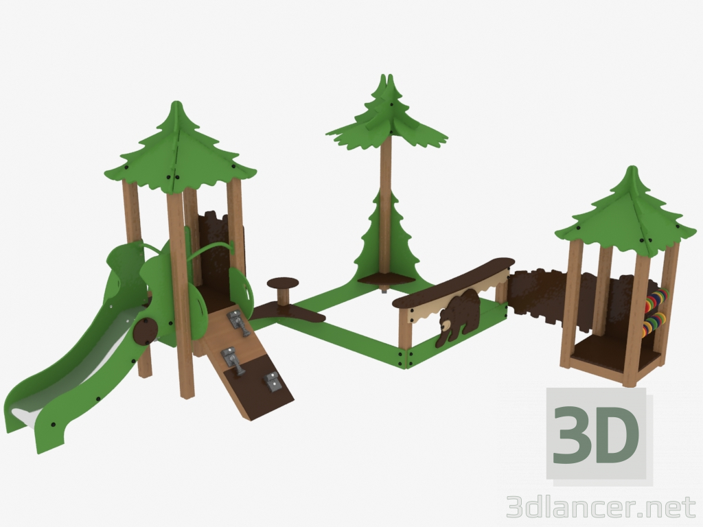 Modelo 3d Complexo de brinquedos infantis (S5309) - preview