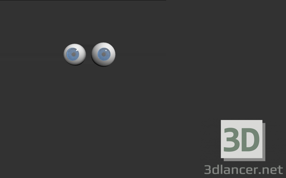 3d глаза модель купить - ракурс