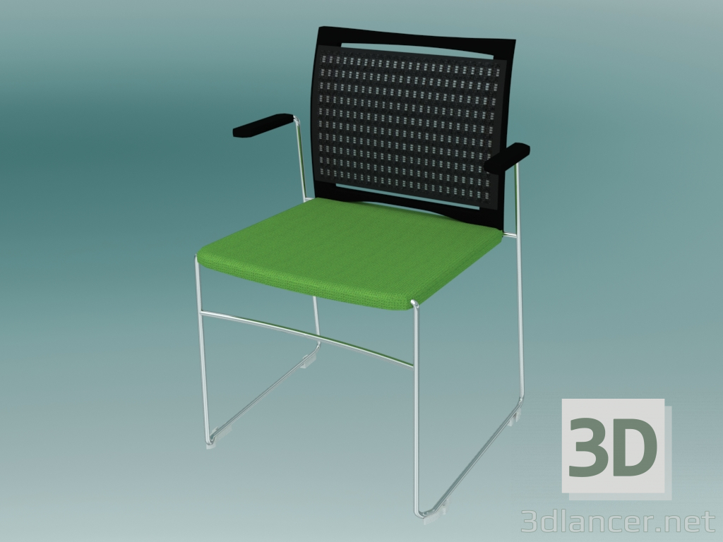 3d model Visitor Chair (575V 2P) - preview