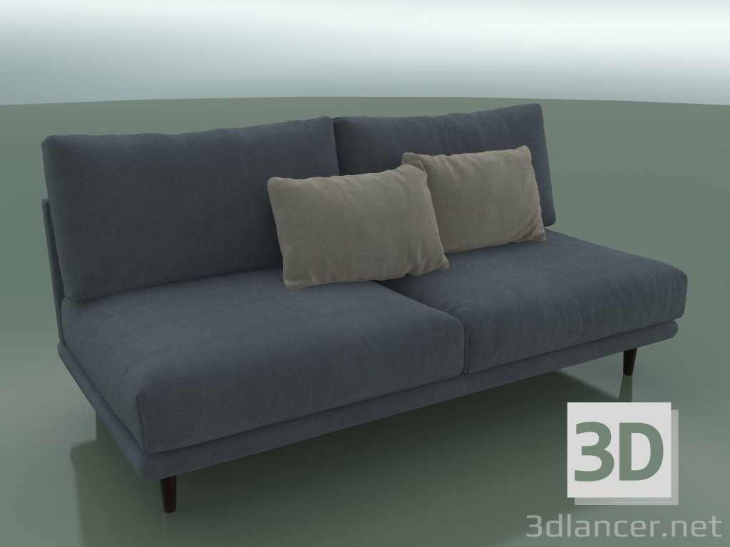 Modelo 3d Sofá duplo Alfinosa sem braços (2000 x 1000 x 730, 200AL-100-AN / W) - preview