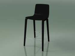 Silla de bar 5901 (4 patas de madera, abedul negro)