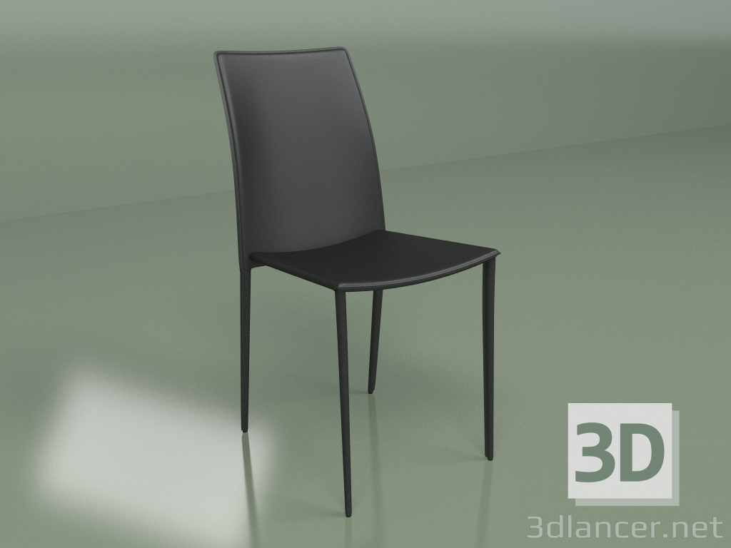 3D modeli Sandalye Büyük Siyah - önizleme