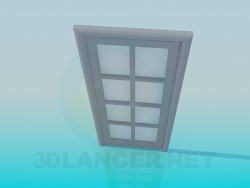 Door with frosted glass