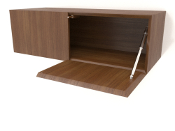 Mensola pensile ST 06 (porta aperta) (2 ante, 800x315x250, legno marrone chiaro)