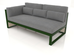 Modulares Sofa, Abschnitt 1 links, hohe Rückenlehne (Flaschengrün)