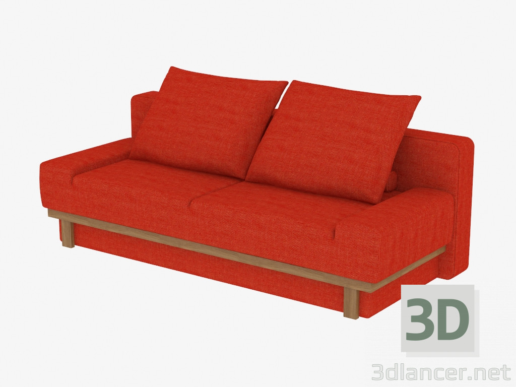 3D Modell Doppelschlafsofa für 2 Personen - Vorschau