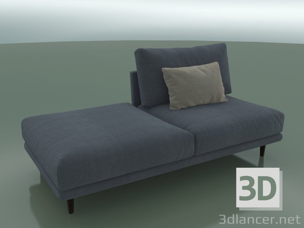 3d model Sofá doble Alfinosa con medio respaldo (2000 x 1000 x 730, 200AL-100-PL / W) - vista previa