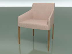 Fauteuil 2702 (avec revêtement en tissu, effet teck)