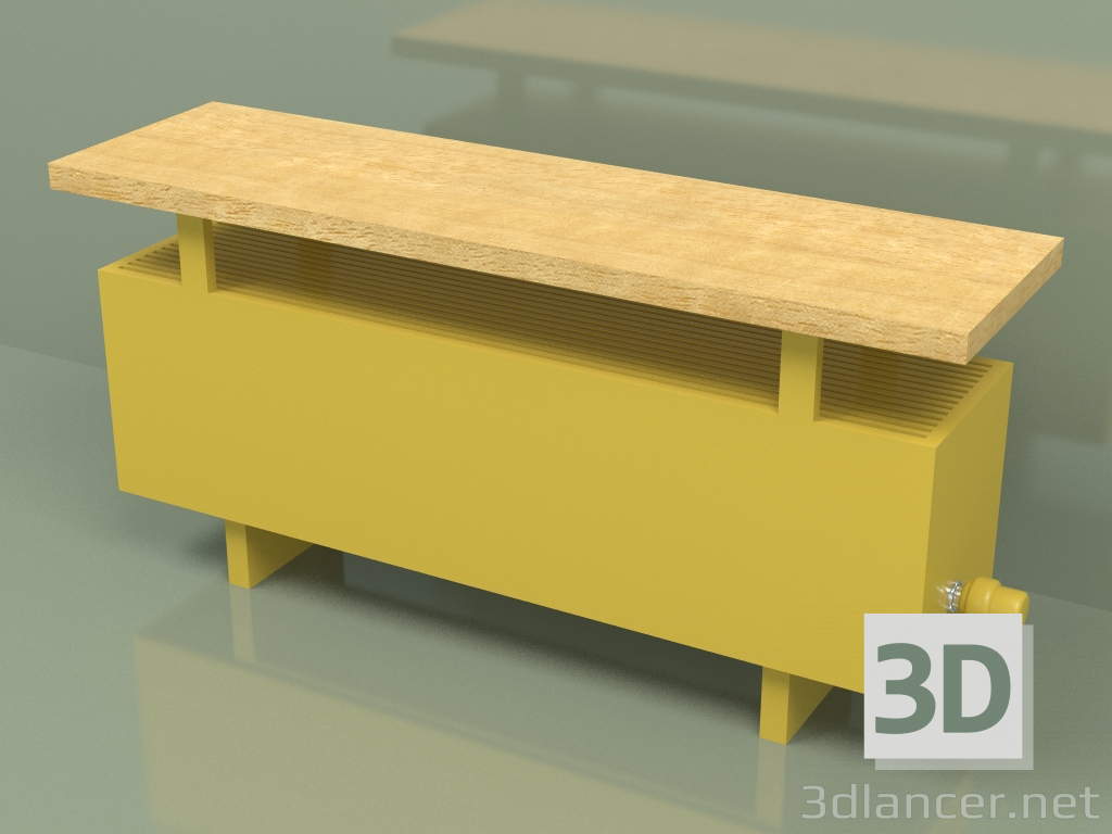 modèle 3D Convecteur - Banc Aura (280x1000x236, RAL 1012) - preview