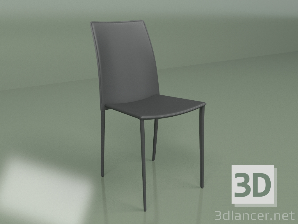 3D modeli Sandalye Büyük Gri - önizleme