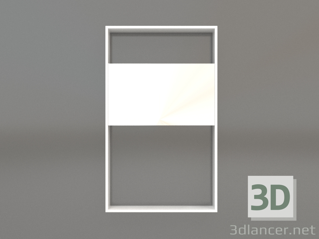 3d model Mirror ZL 08 (450х750, white) - preview