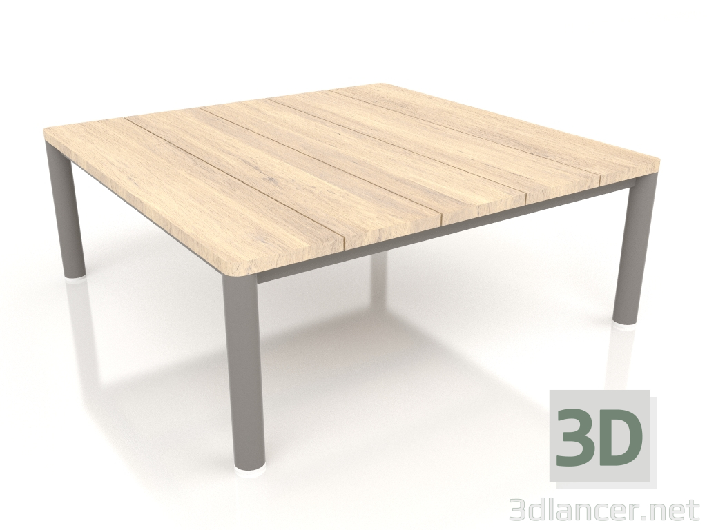 3D Modell Couchtisch 94×94 (Quarzgrau, Irokoholz) - Vorschau