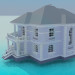 Modelo 3d Casa de dois andares - preview