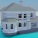 Modelo 3d Casa de dois andares - preview