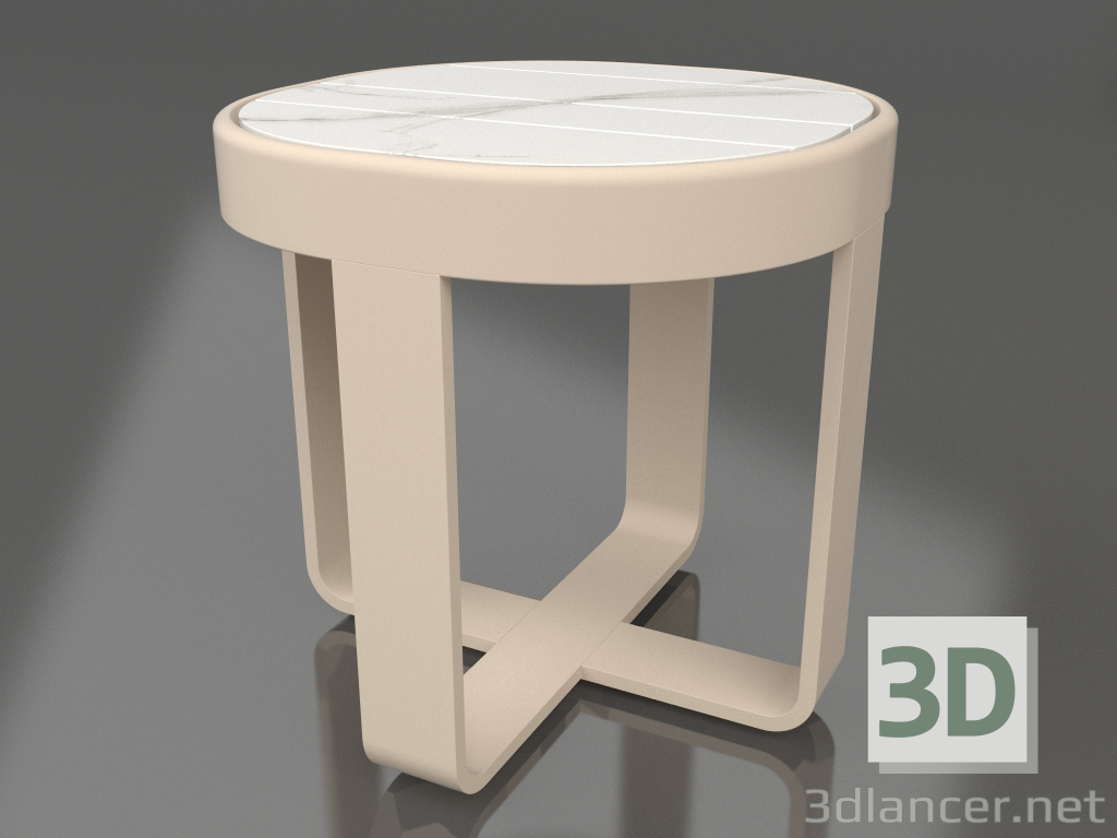 3d model Mesa de centro redonda Ø42 (DEKTON Aura, Arena) - vista previa