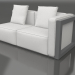 3d model Sofa module, section 1 right (Anthracite) - preview