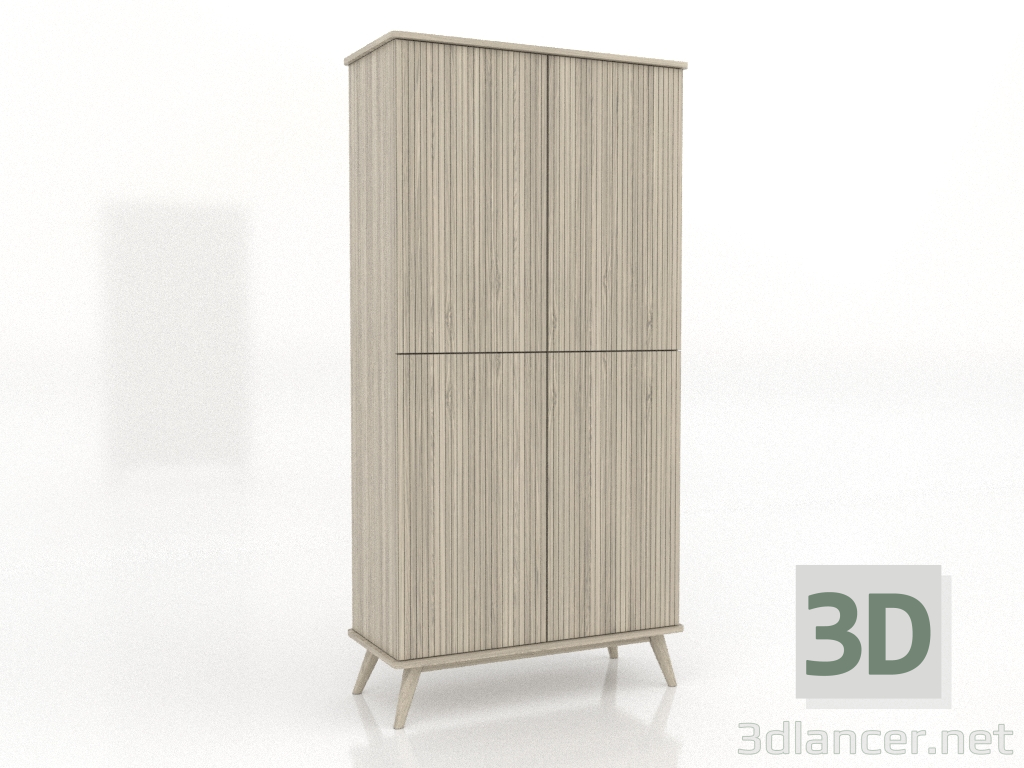 3d model Cabinet 5 1000x450x2000 mm (lightened oak) - preview 3d model Cabinet 5 1000x450x2000 mm (lightened oak) - preview