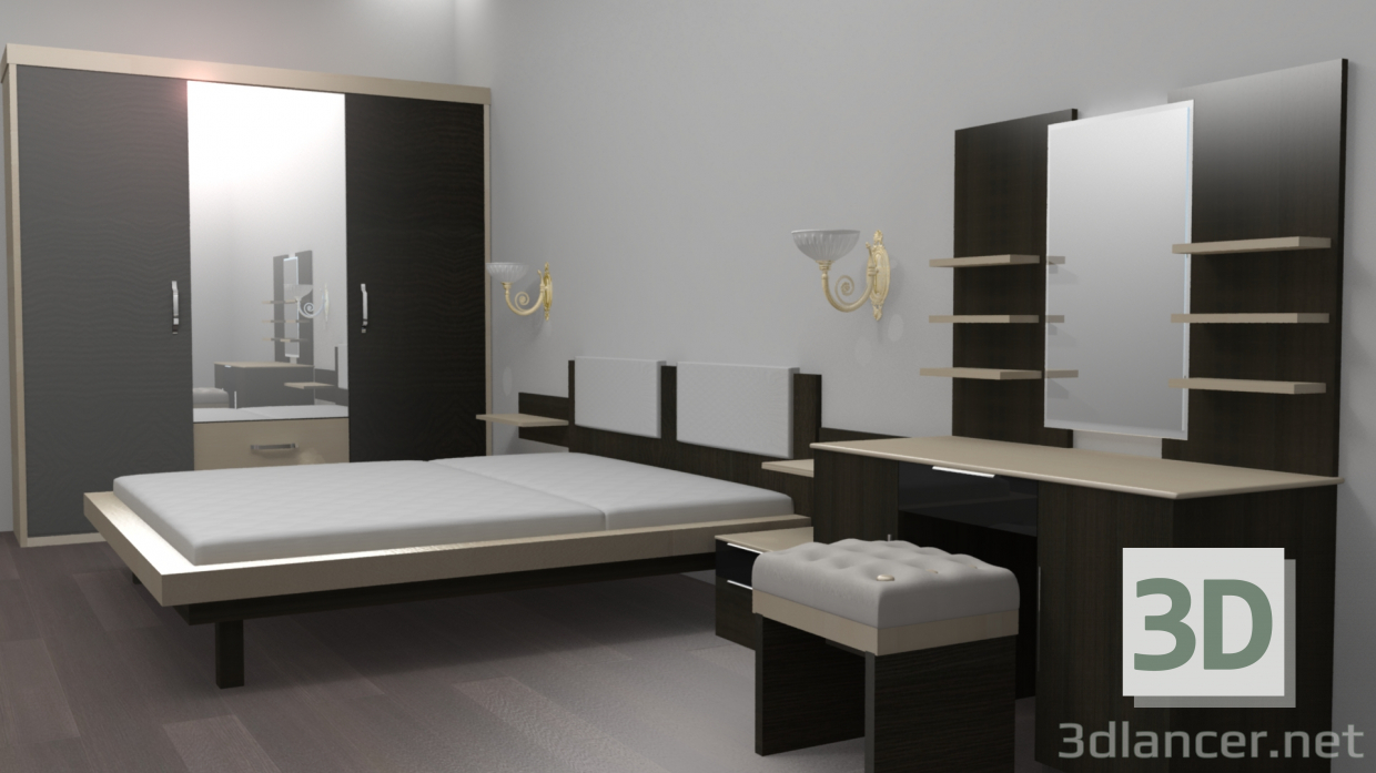 3D Golden Collection Hightech sayısı 3 modeli satın - render