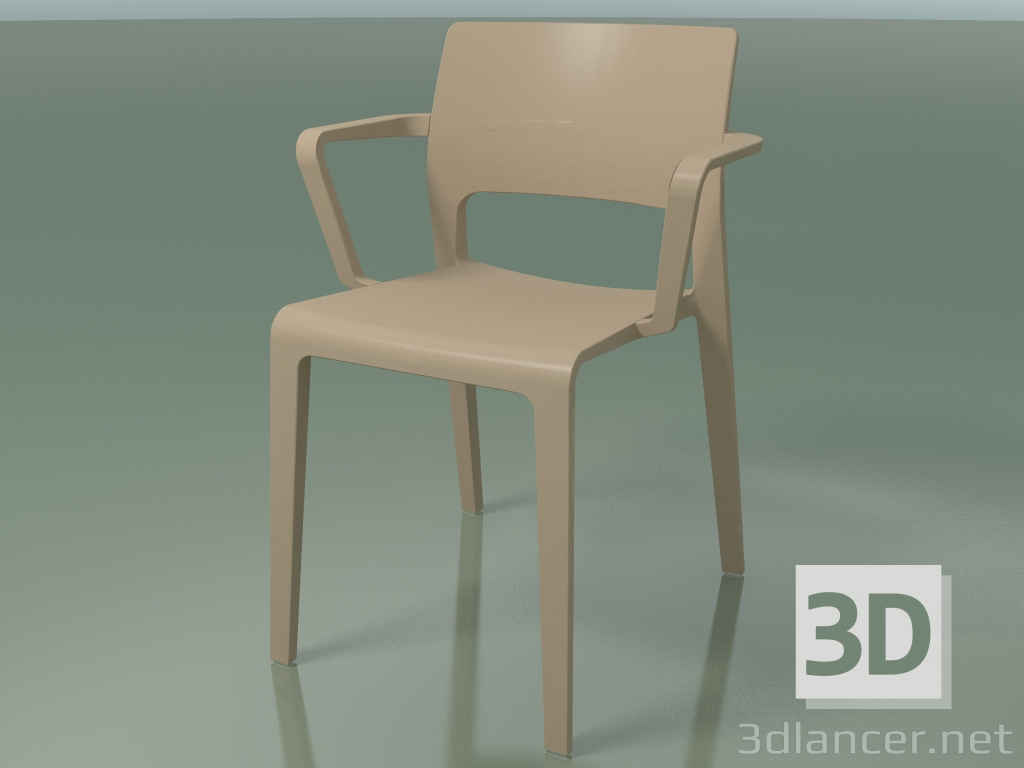 3D modeli Kolçaklı Sandalye 3602 (PT00004) - önizleme