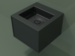 Lavabo con cassetto (06UC22401, Deep Nocturne C38, L 48, P 50, H 36 cm)