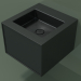 modello 3D Lavabo con cassetto (06UC22401, Deep Nocturne C38, L 48, P 50, H 36 cm) - anteprima