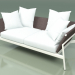 3D Modell Sofa 002 (Metallmilch, Batylinebraun) - Vorschau