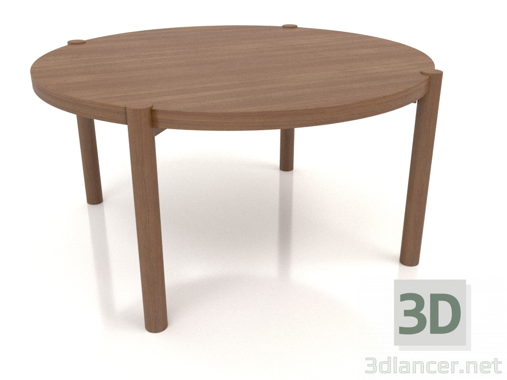 3d model Mesa de centro JT 053 (extremo recto) (D=790x400, madera marrón claro) - vista previa