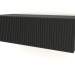 3d model Hanging shelf ST 06 (1 corrugated door, 800x315x250, wood black) - preview