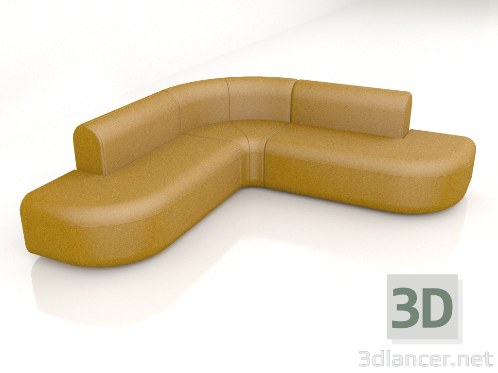 3d model Sofa Artiko Single Sofa AT23 (2310x2310) - preview