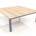 Modelo 3d Mesa de centro 94×94 (Antracite, madeira Iroko) - preview