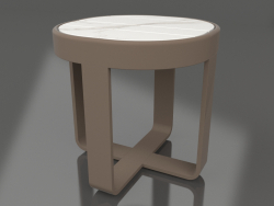 Table basse ronde Ø42 (DEKTON Aura, Bronze)