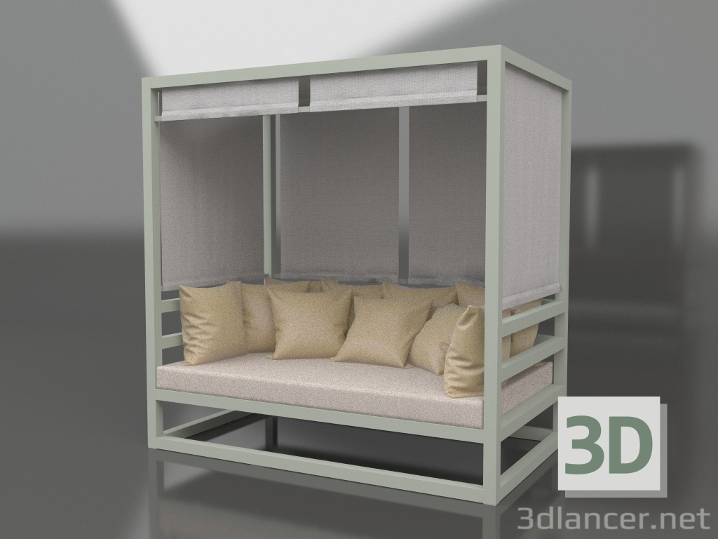 3D Modell Sofa (Zementgrau) - Vorschau