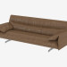 3d model Leather sofa triple - preview