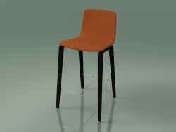 Silla de bar 5902 (4 patas de madera, tapizada, abedul negro)