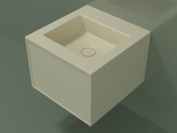 Lavabo con cassetto (06UC22401, Bone C39, L 48, P 50, H 36 cm)