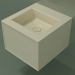 modello 3D Lavabo con cassetto (06UC22401, Bone C39, L 48, P 50, H 36 cm) - anteprima