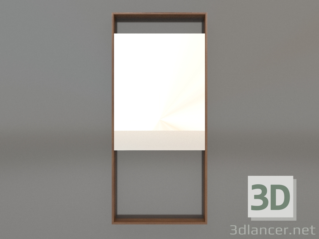 modèle 3D Miroir ZL 08 (450x1000, bois brun clair) - preview