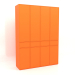 3d model Wardrobe MW 03 paint (2000x580x2800, luminous bright orange) - preview