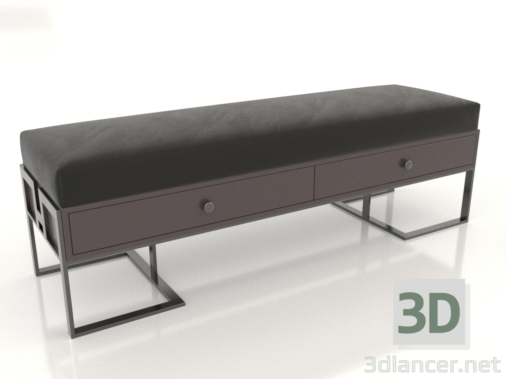 3d model banquete (oscuro) - vista previa