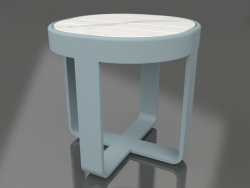 Runder Couchtisch Ø42 (DEKTON Aura, Blaugrau)