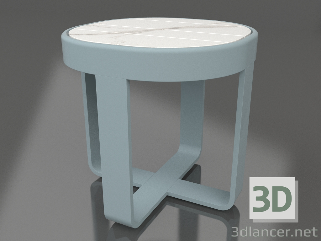 modèle 3D Table basse ronde Ø42 (DEKTON Aura, Bleu gris) - preview