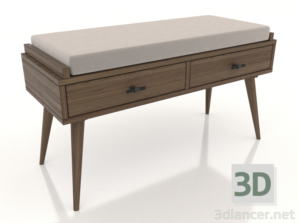 3d model Banquete (fresno aligerado y nuez) - vista previa