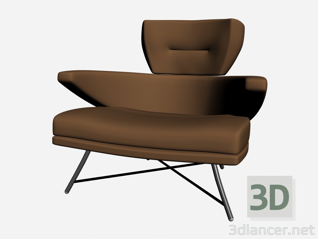 modèle 3D Fauteuil 1 Maryland - preview