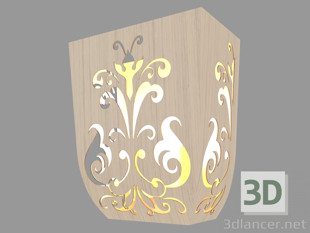 modello 3D Sconce FERRO (ARM610-02-W) - anteprima