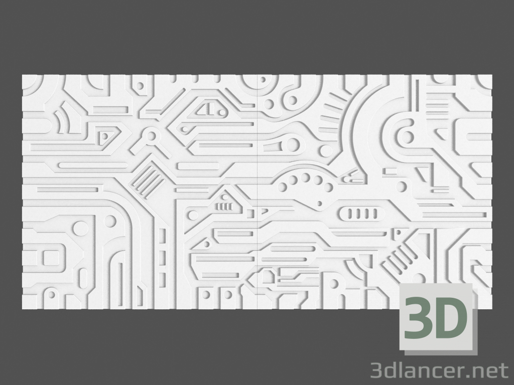 Modelo 3d Painel 3D Ex-machina - preview